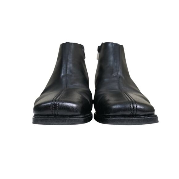 Rieker Sleek Black Leather Booties - Picture 3 of 10